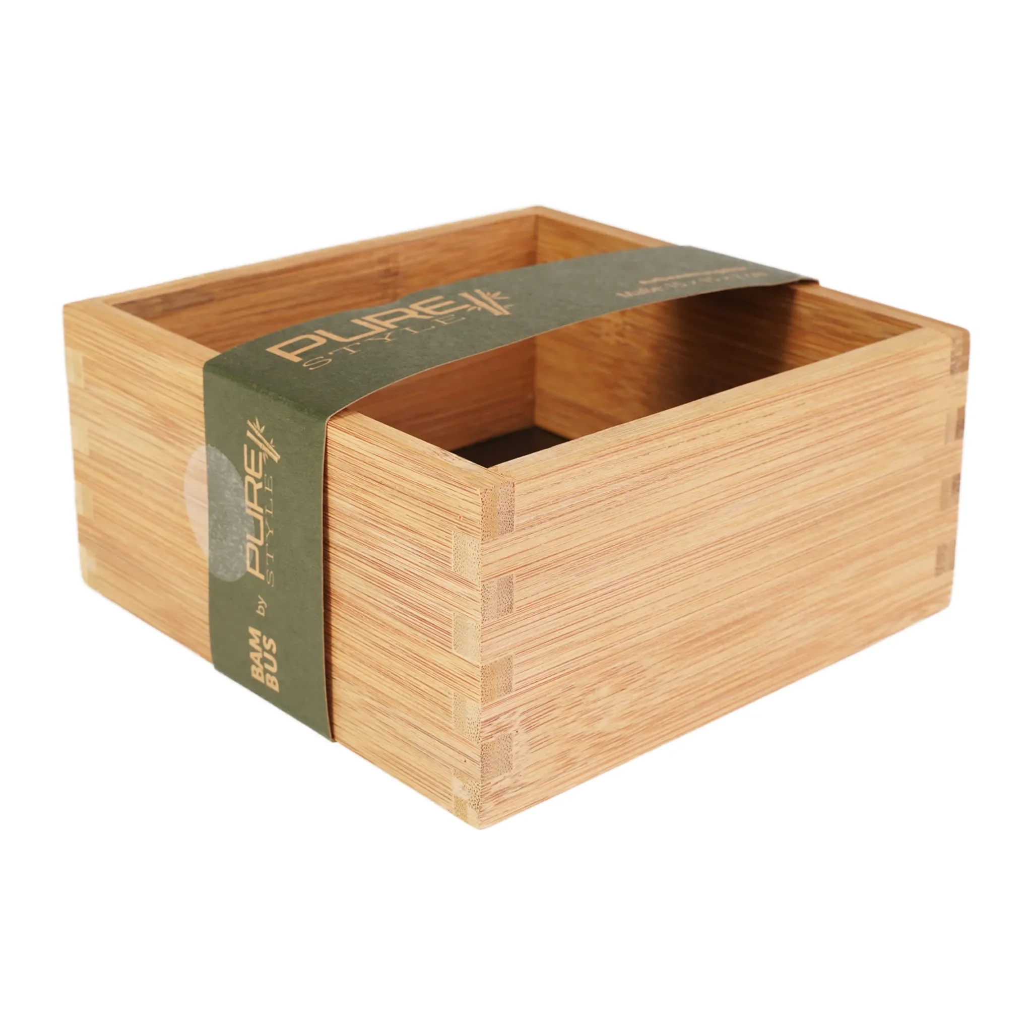 Pure Style Bambus Aufbewahrungsbox – 15x15x7 cm